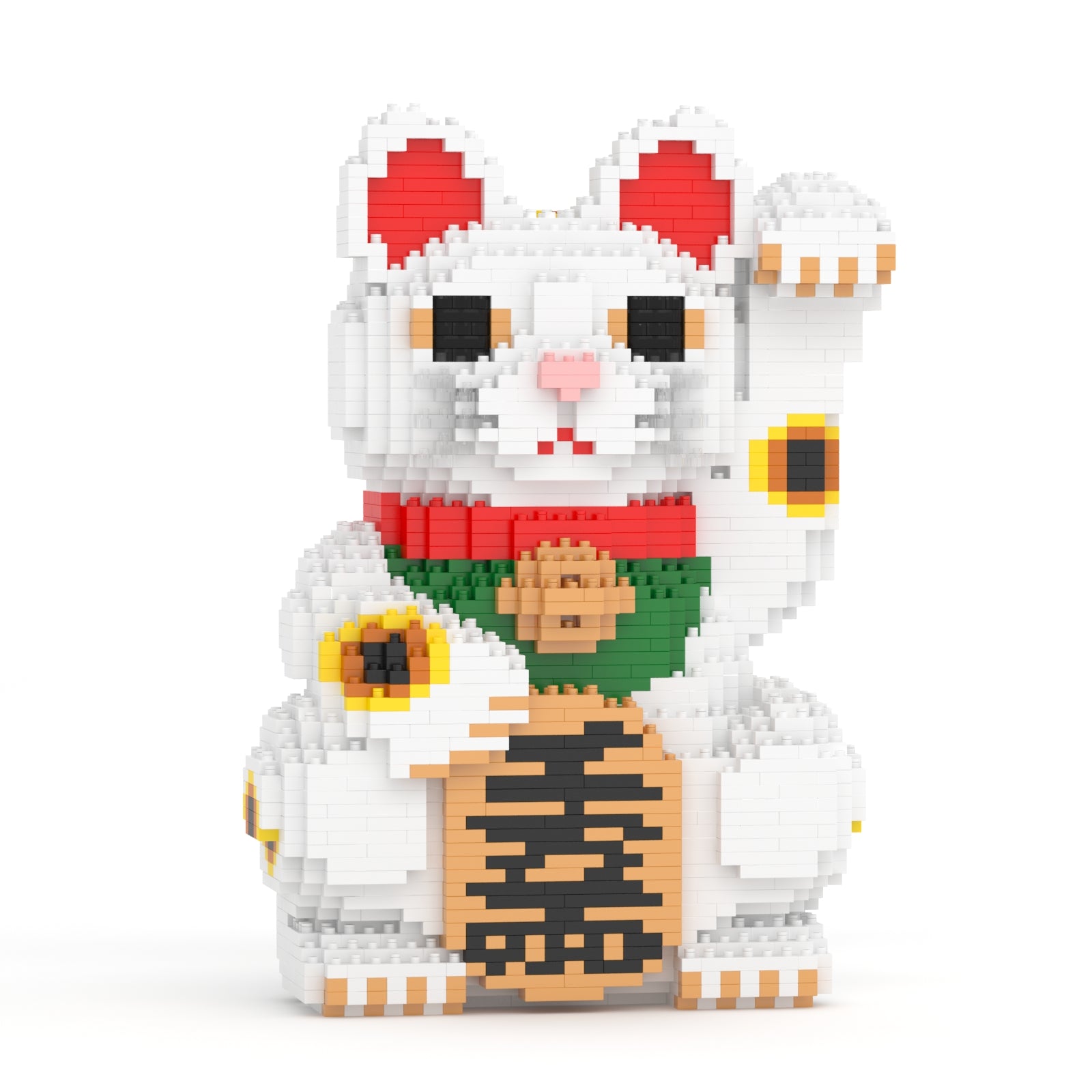 Neko Maneki Neko 01-M01B - JEKCA | Plastic Building Blocks for Kidults