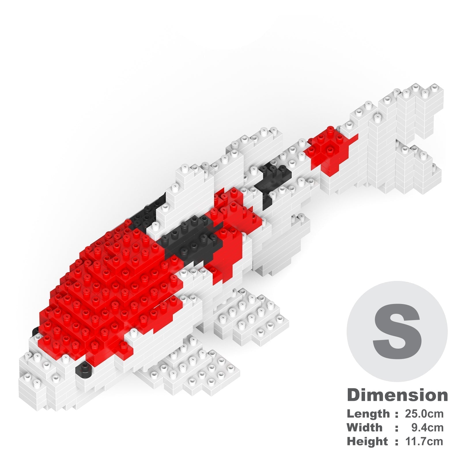 Koi Fish 01 JEKCA Plastic Building Blocks for Kidults – JEKCA UK