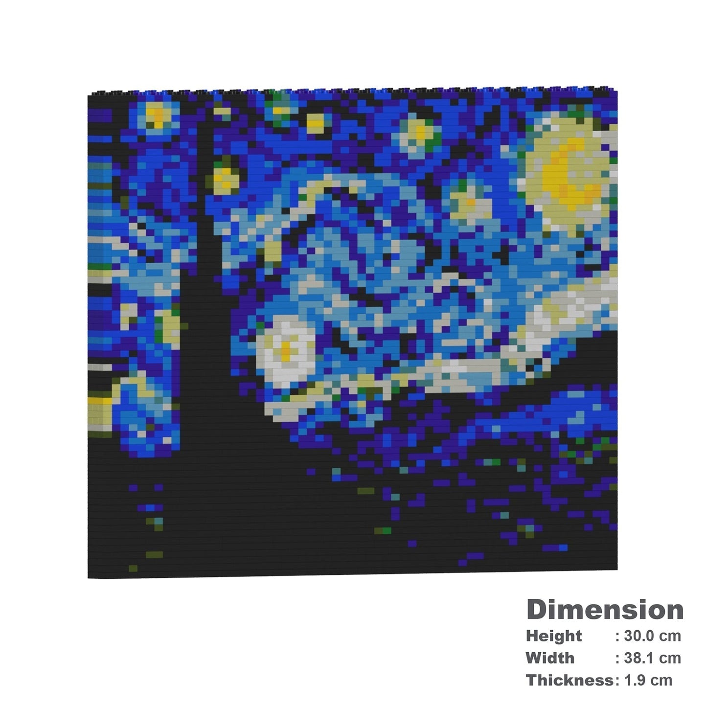 The Starry Night Brick Painting 01S