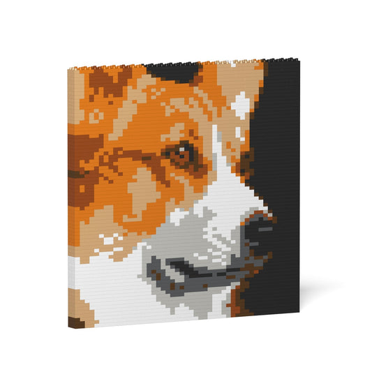 Welsh Corgi Brick Painting 02S